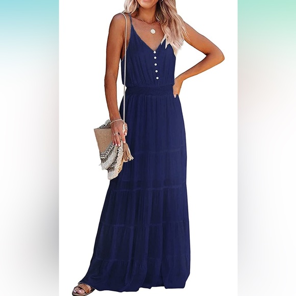 Blue maxi dress - Picture 3 of 11